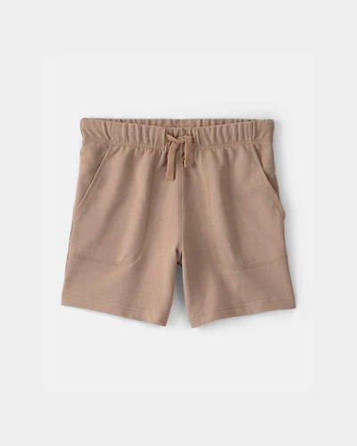 Boys French Terry Shorts - Brown