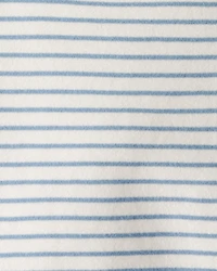 Baby Boy Stripe Fleece Pullover Sweatshirt - Blue