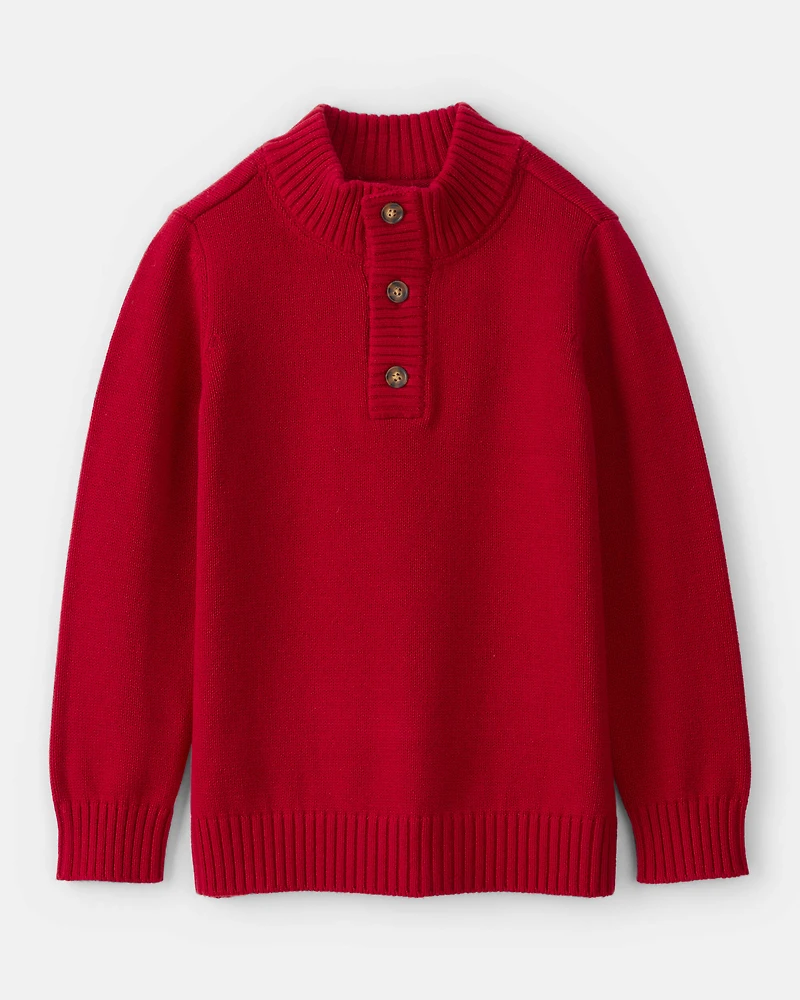 Boys Pullover Sweater - Red