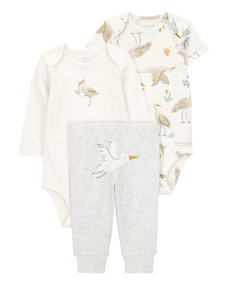 Baby 3-Piece Stork Little Character Set