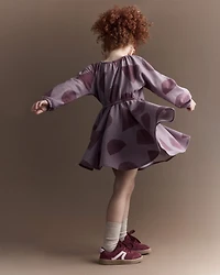 Toddler Girl Avenue Twirl™ Dress with Shapes - Mauve