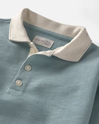 Toddler Boy Organic Cotton French Terry Polo
