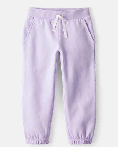 Toddler Girl DayDream Fleece Drawstring Joggers - Purple