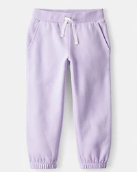 Toddler Girl DayDream Fleece Drawstring Joggers - Purple