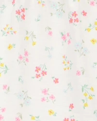 Girls Floral Loose Fit 2-Piece Pyjamas - White
