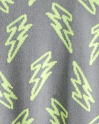 Boys Lightning Sweater - Grey