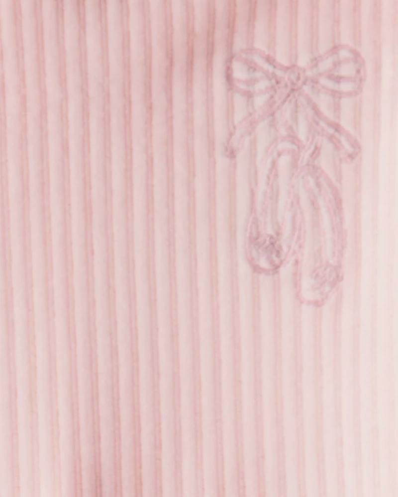 Toddler 2-Piece Ballerina Hoodie & Pant Set - Pink