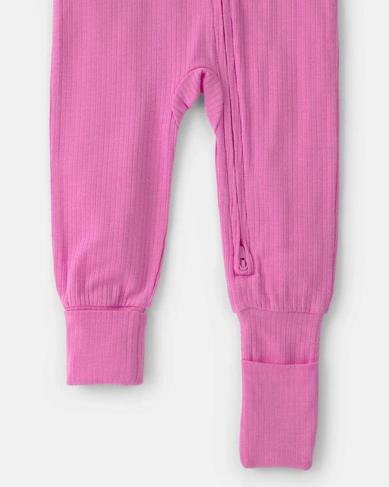 Baby Girl PurelySoft Snug Fit 1-Piece Pyjama - Pink