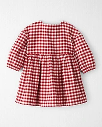 Baby Girl Organic Cotton Flannel Dress