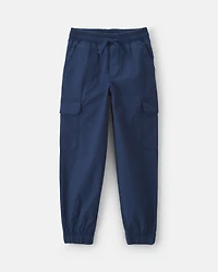 Boys Cargo Joggers - Navy Blue