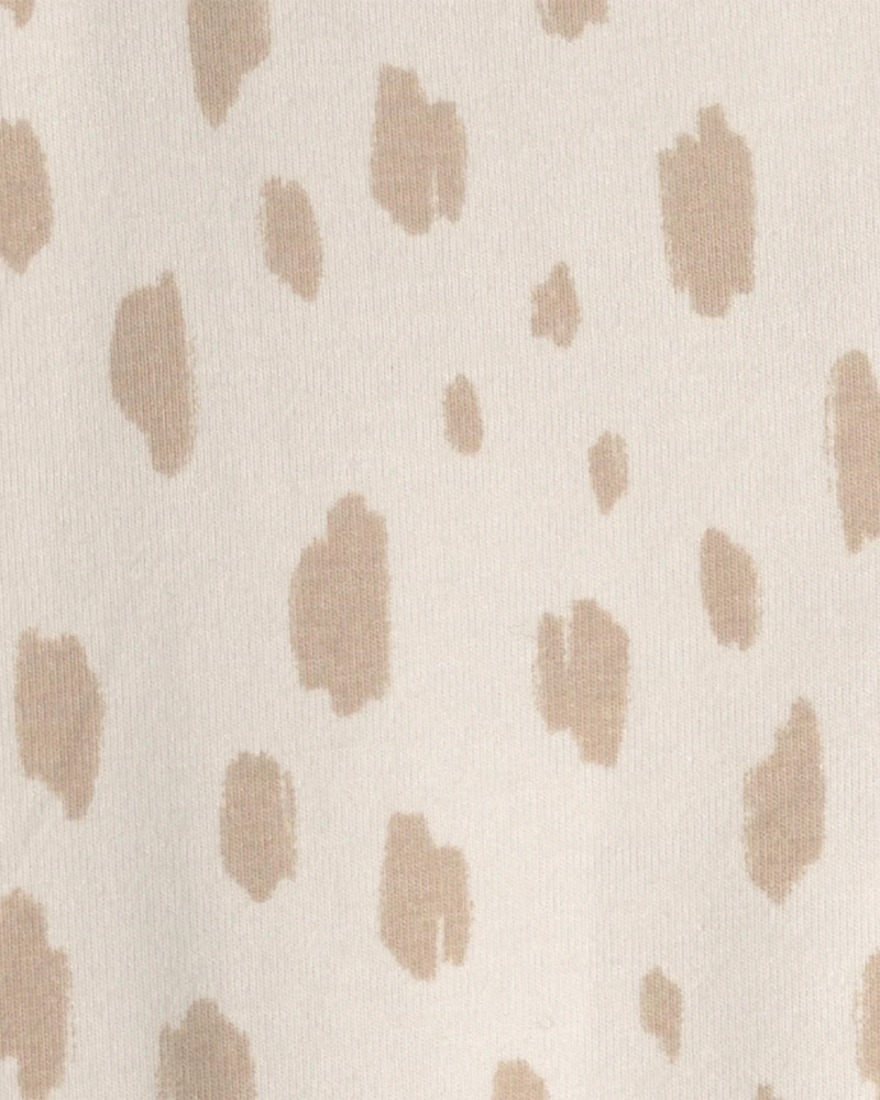 Toddler Girl Dots Pull-On Stretch Leggings - Cream