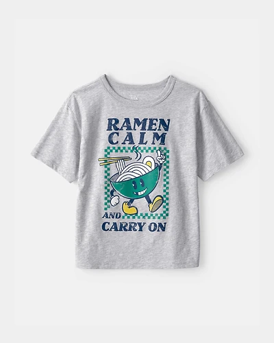Boys Ramen Graphic Tee - Grey