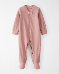 Baby Girl Organic Cotton Sleeper Pyjamas Pink