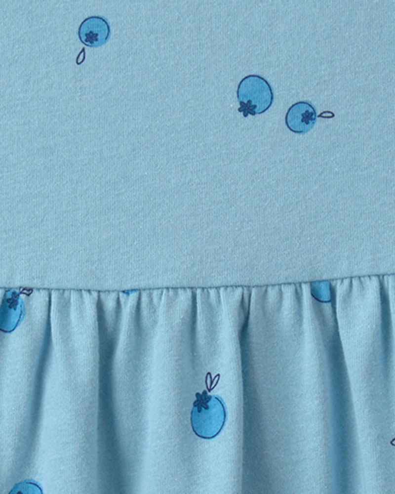 Baby Girl Blueberry Sleeveless Dress - Blue