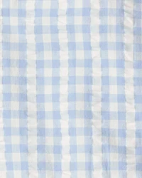 Girls Seersucker Dress Made with Organic Cotton