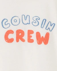 Toddler Girl Cousin Crew Short-Sleeve Graphic Tee -White