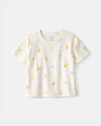 Toddler Girl Lemon Top - Cream