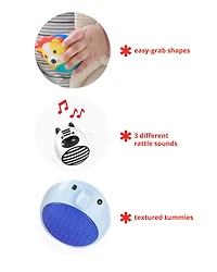 Jungle Beats Baby Egg Shaker Set of 3