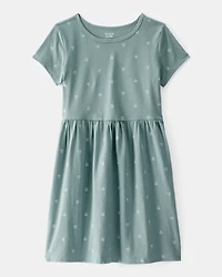 Girls Heart Print Dress