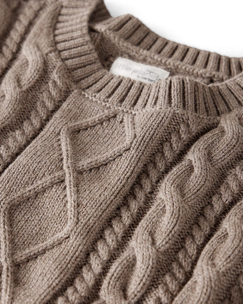 Organic Cotton Cable Knit Sweater