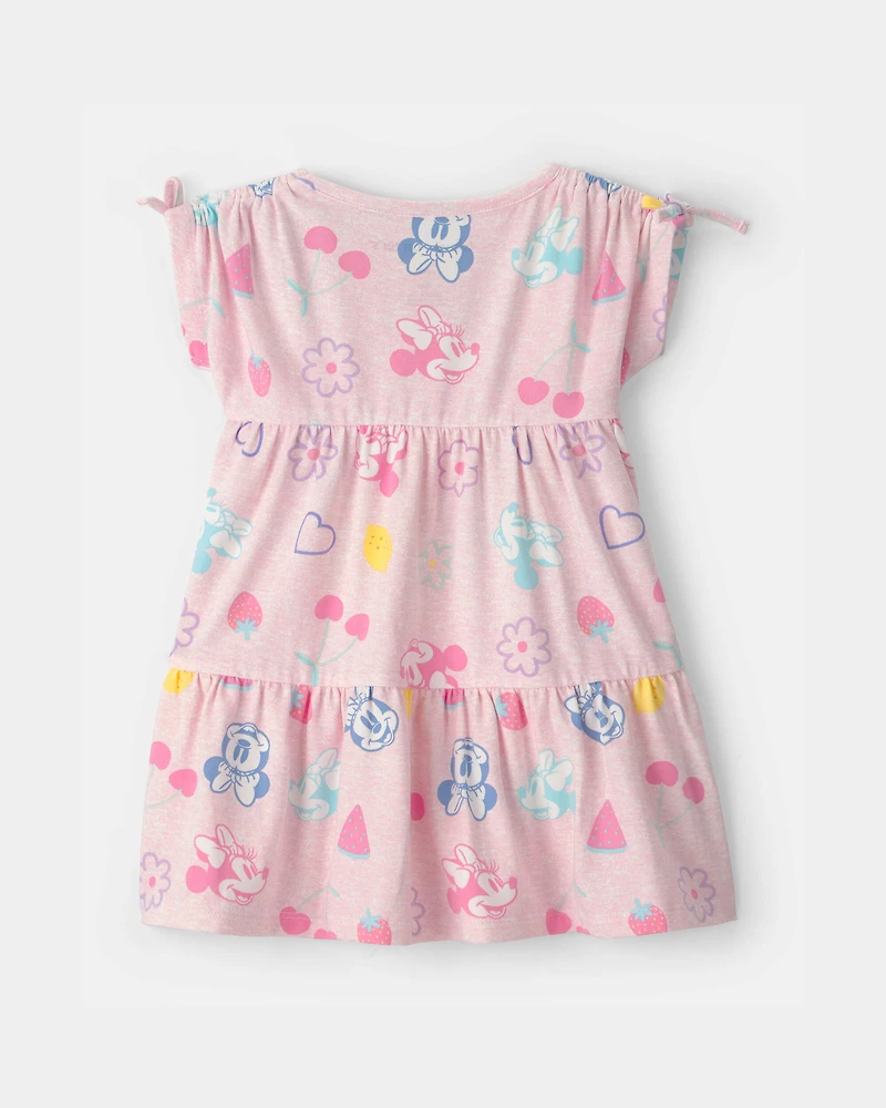 Baby Girl Disney© Minnie Mouse Fruit Dress - Pink