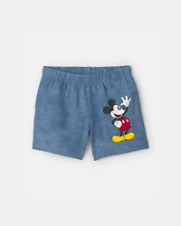 Baby 2-Piece Disney© Mickey Mouse French Terry Top & Short Set - Blue