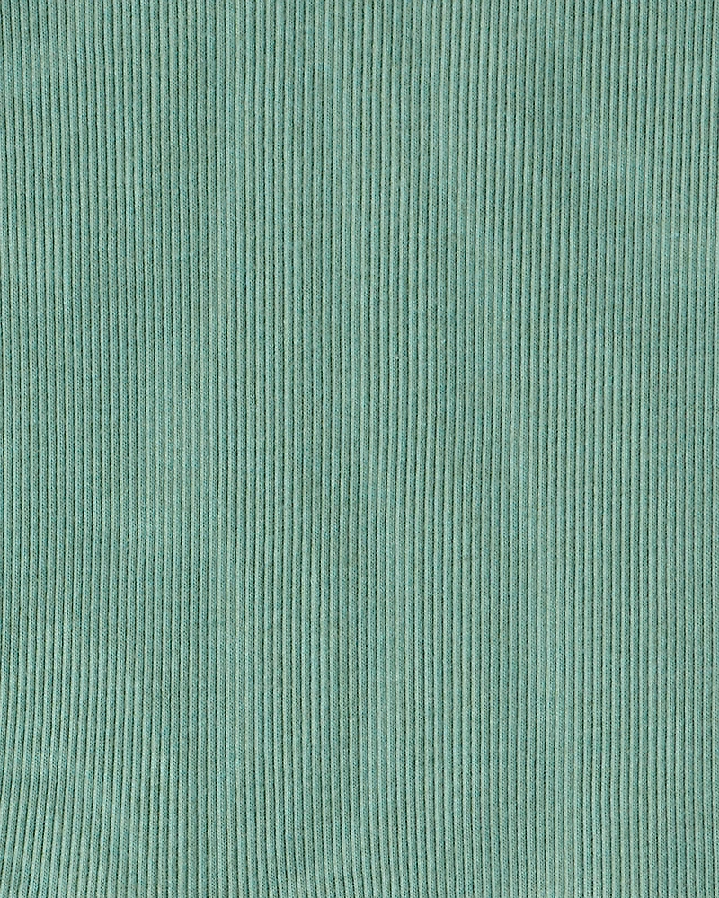 Girls Long Sleeve Cotton Dress - Green