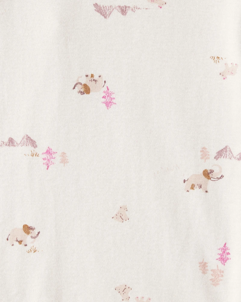 Baby Girl 5-Pack Bear Floral Multipack Bodysuits - White/Pink/Purple