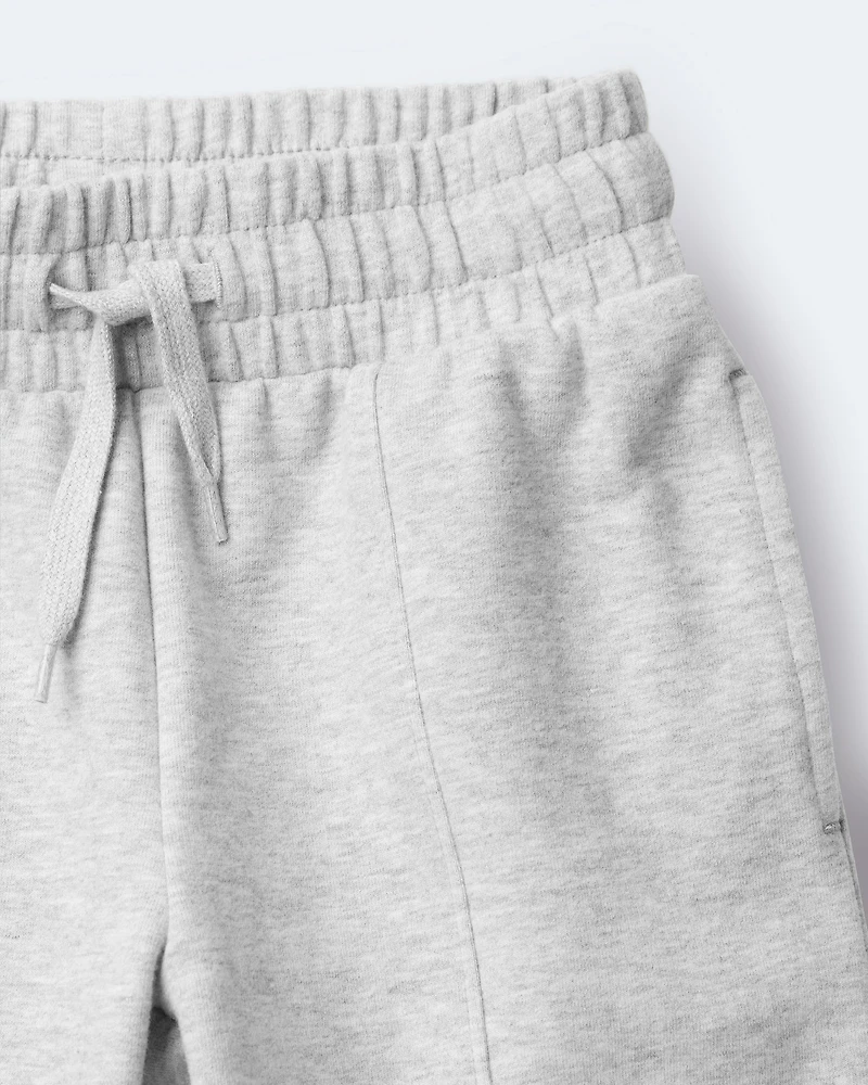 Toddler Girl Linda Wide Leg Pant - Heather Grey