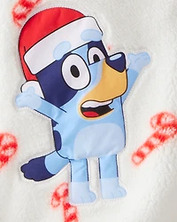 Girls Bluey™ Sherpa Hooded Zip-Up Jacket