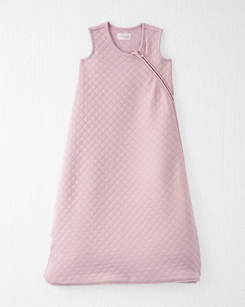 Baby Girl Doubleknit Zip Wearable Blanket Made with Organic Cotton