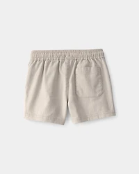 Toddler Boy Twill Shorts - Light Khaki