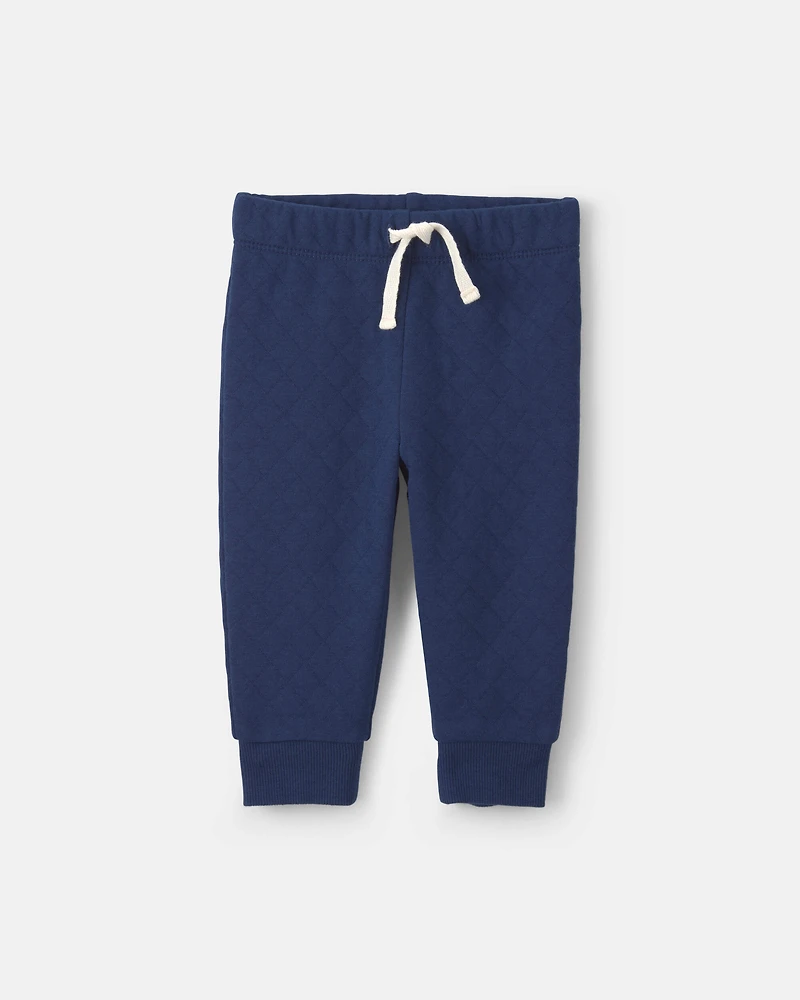 Baby Boy 2-Piece Striped Long-Sleeve Bodysuit & Pant Set - Navy Blue