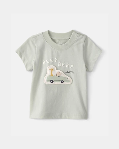 Baby Critter Road Trip Graphic Tee - Green