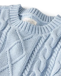 Toddler Organic Cotton Cable Knit Sweater