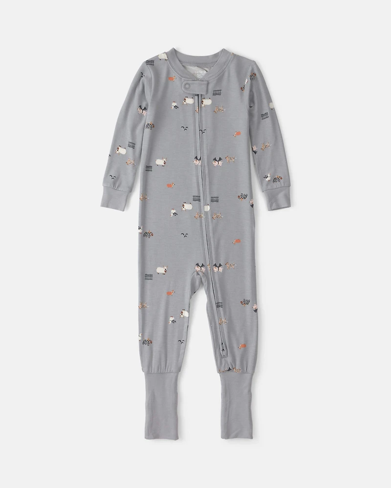 Baby 1-Piece Halloween PurelySoft™ Snug Fit Pyjama - Grey