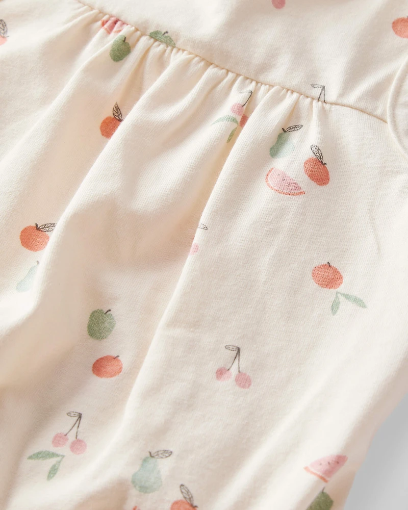 Baby Girl 2-Pack Organic Cotton Bubble Rompers