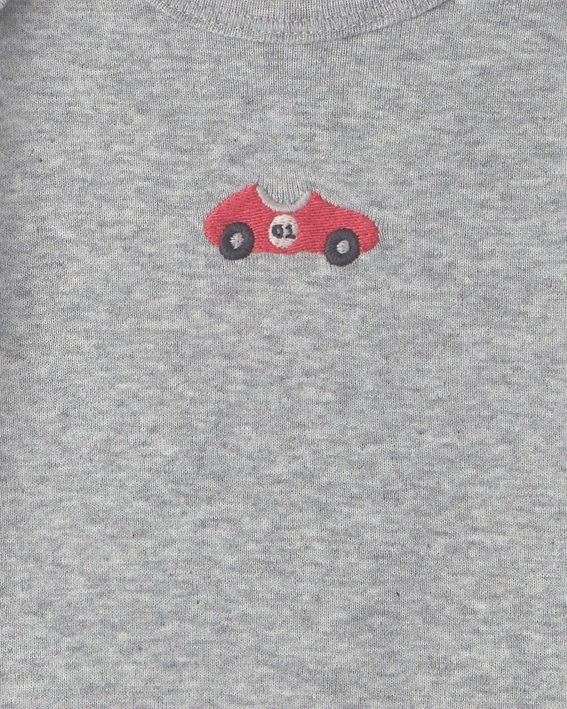 Baby Boy 4-Pack Race Car Long-Sleeve Bodysuits