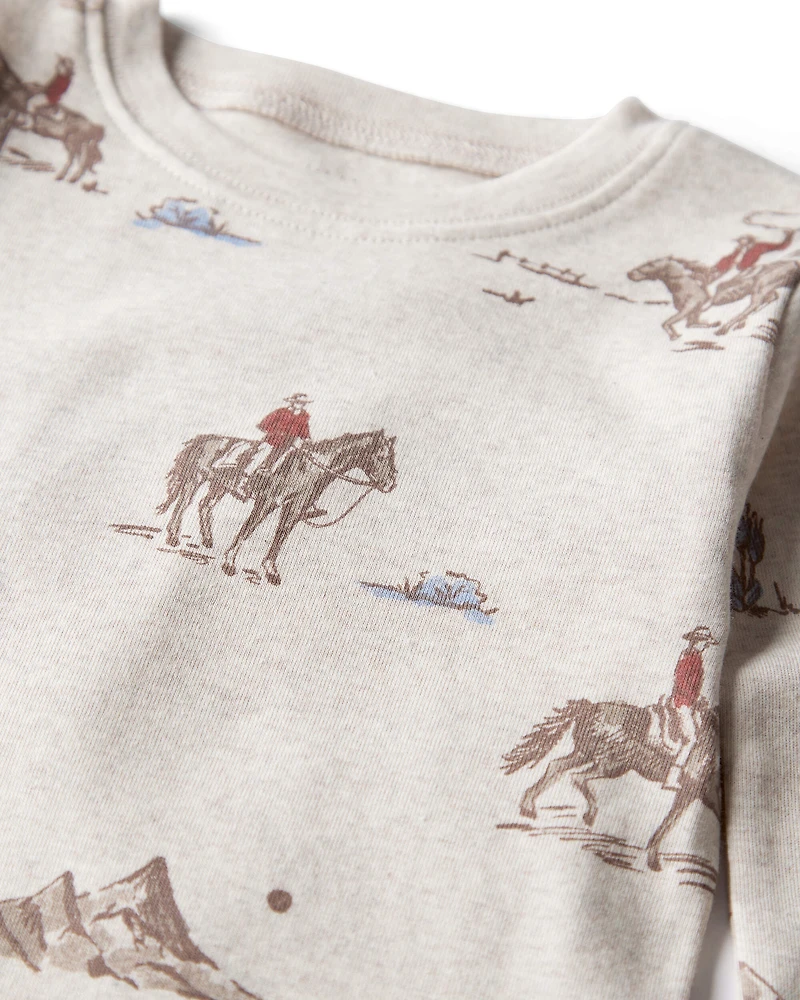 Toddler Organic Cotton Pyjamas Western Rodeo Print