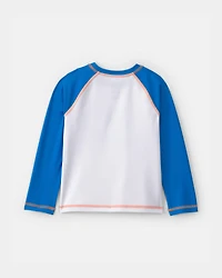 Toddler Boy Disney© Mickey Mouse Rashguard - White/Blue