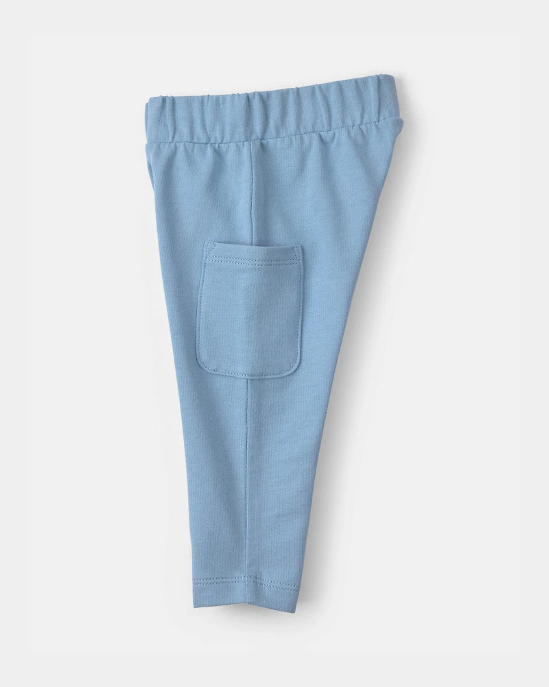 Baby Boy 3-Piece Paw Print Top & Pant Set - Blue