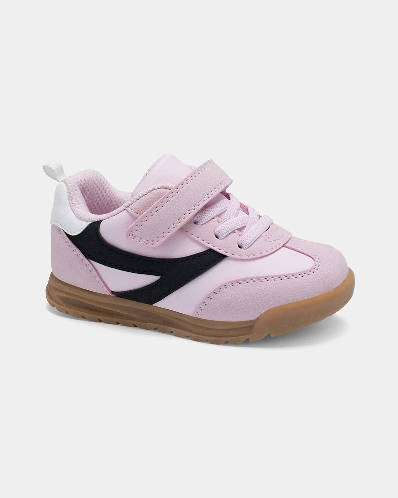 Toddler Girl Striped Casual Shoes - Pink