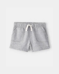 Baby Boy French Terry Shorts - Grey
