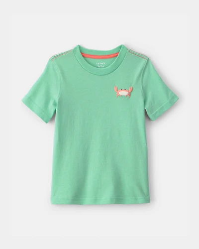 Toddler Boy Crab Graphic Tee - Green