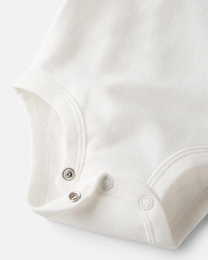 Baby Boy 3-Pack Organic Cotton Rib Bodysuits