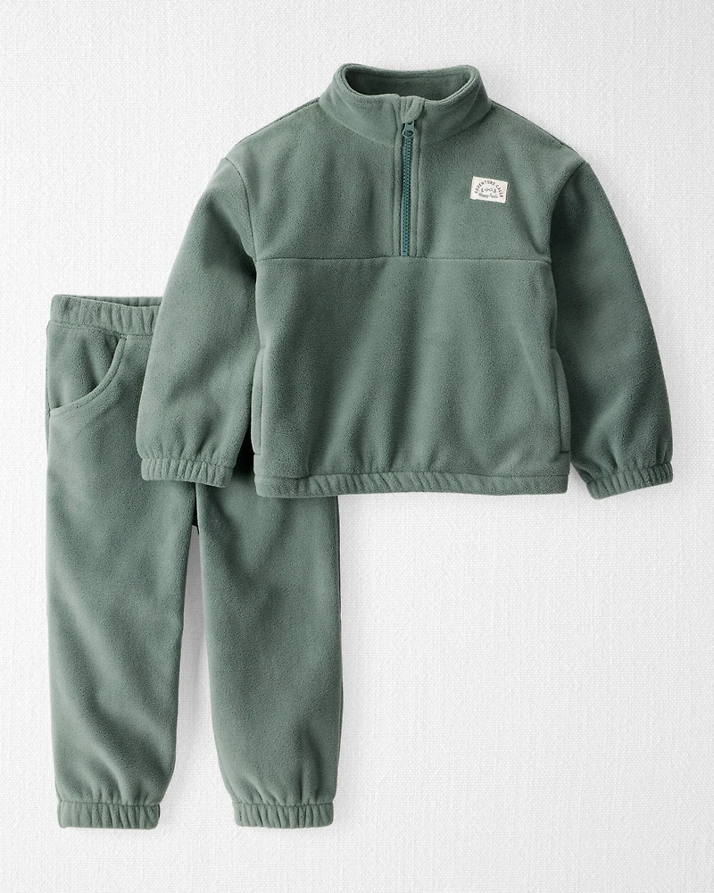 Toddler Girl 2-Piece Recycled Microfleece Set
