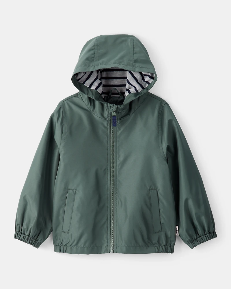Baby Boy Solid Windbreaker - Green