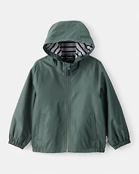 Baby Boy Solid Windbreaker - Green