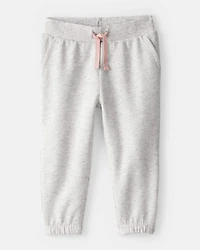 Baby Girl Cotton Joggers - Grey
