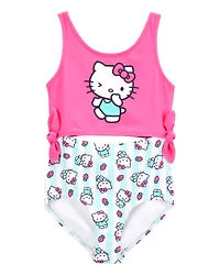 Girls Hello Kitty® 1-Piece Swimsuit - Pink/Blue